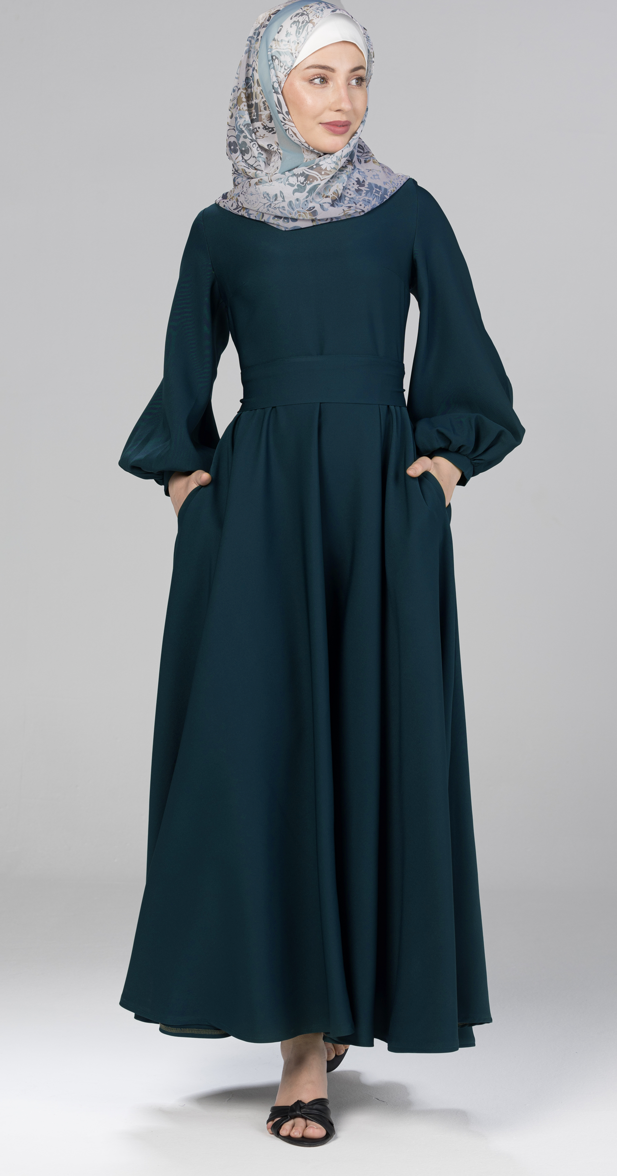 Master Piece/Bishop Sleeve Flare Dress (Pre-order/10-15 Days to be ready)