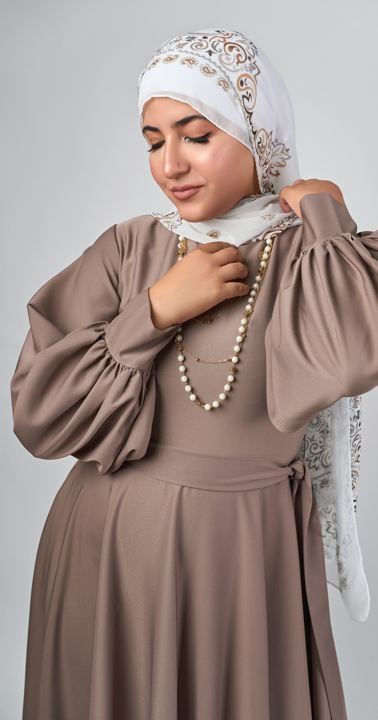 Amara Bloom Flare Dress -Café