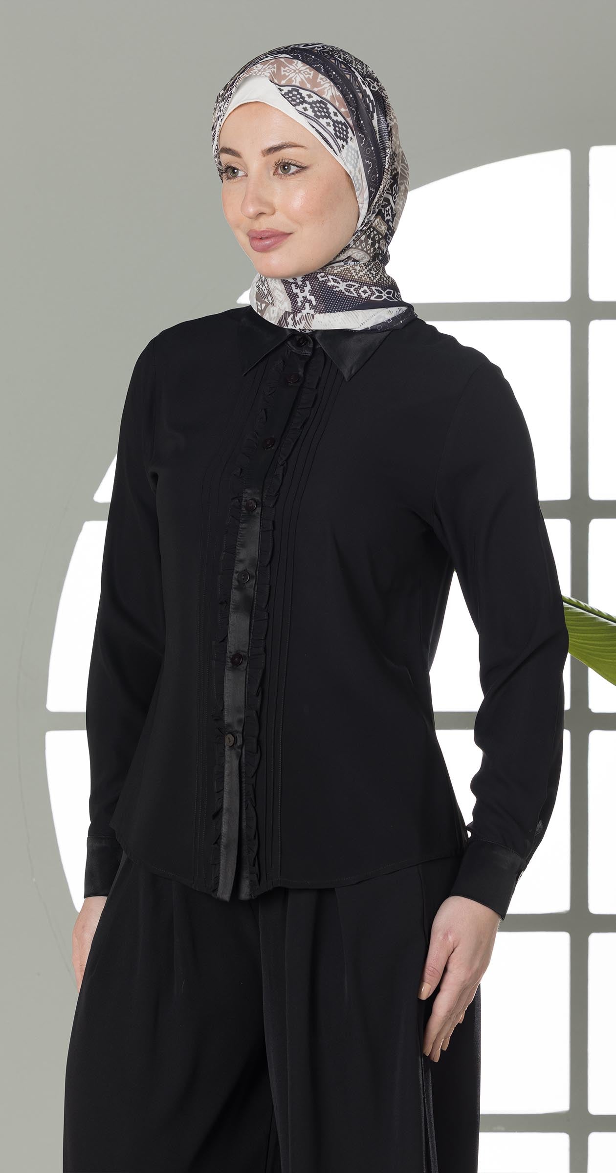 Crepe Black Blouse