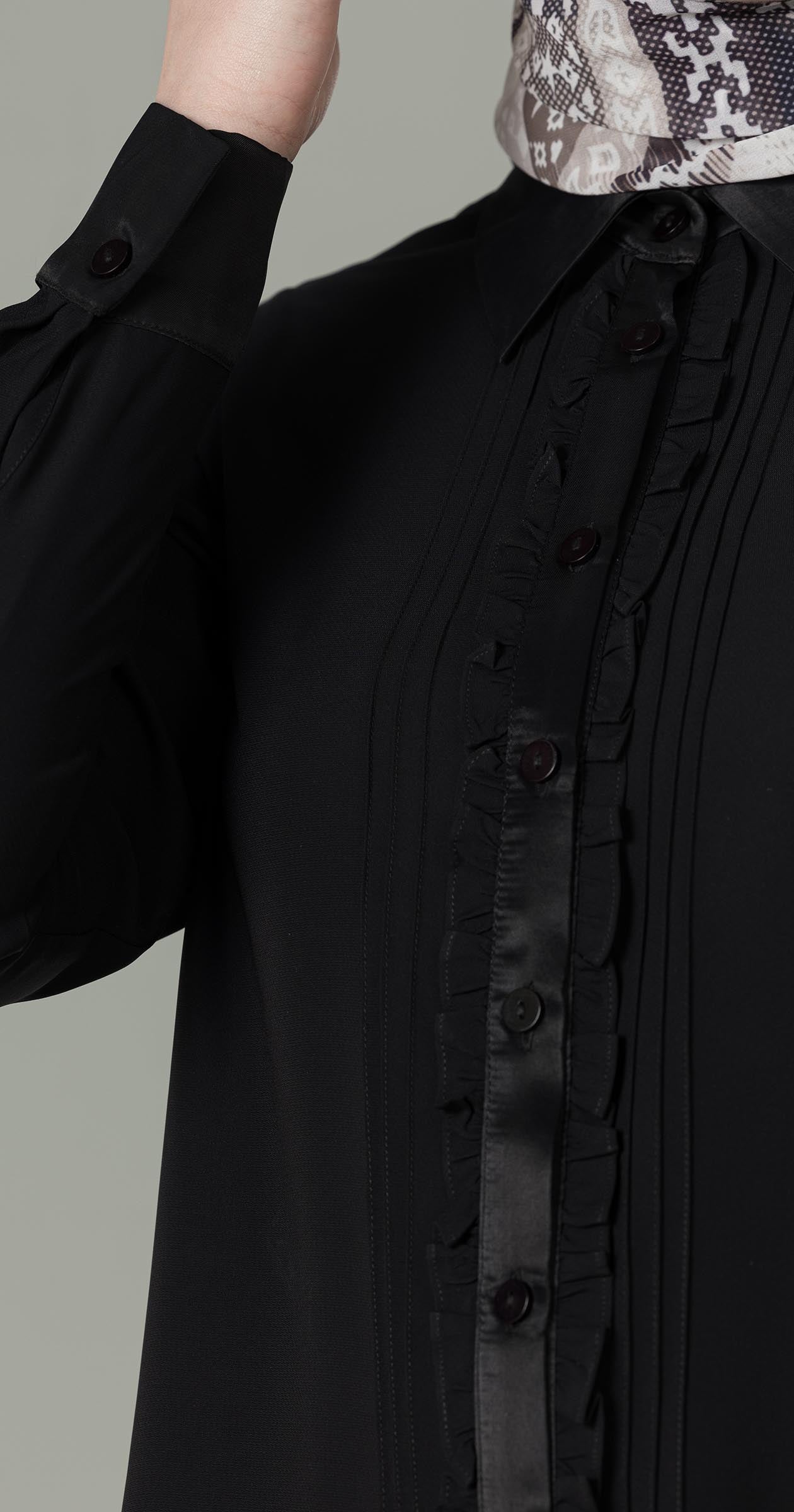 Crepe Black Blouse