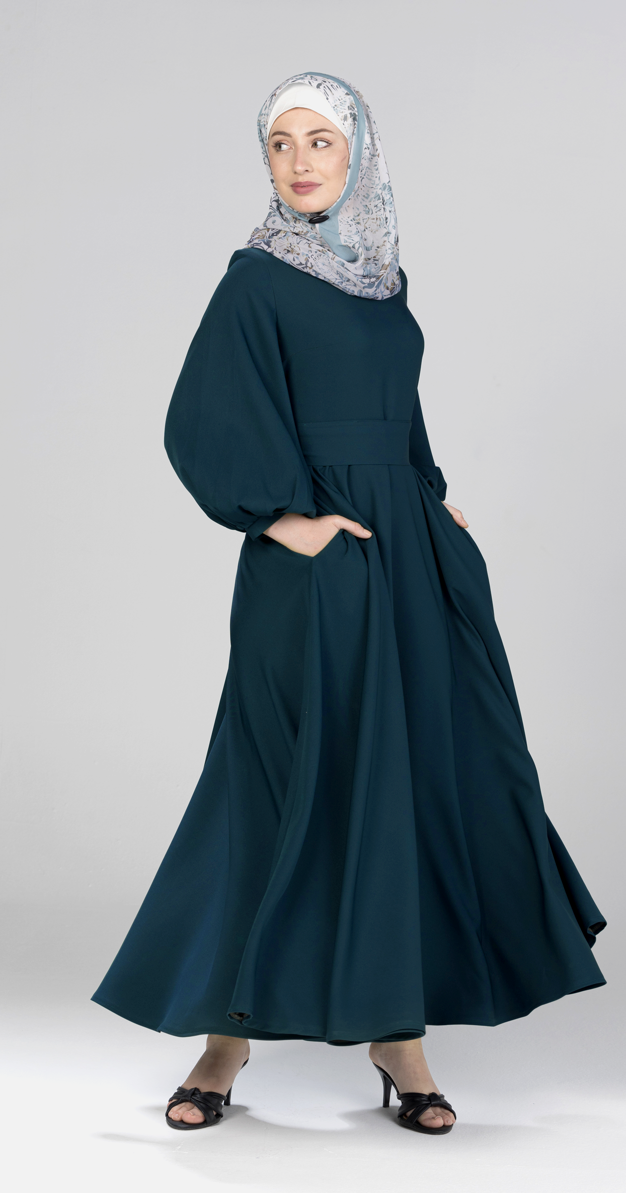 Master Piece/Bishop Sleeve Flare Dress (Pre-order/10-15 Days to be ready)