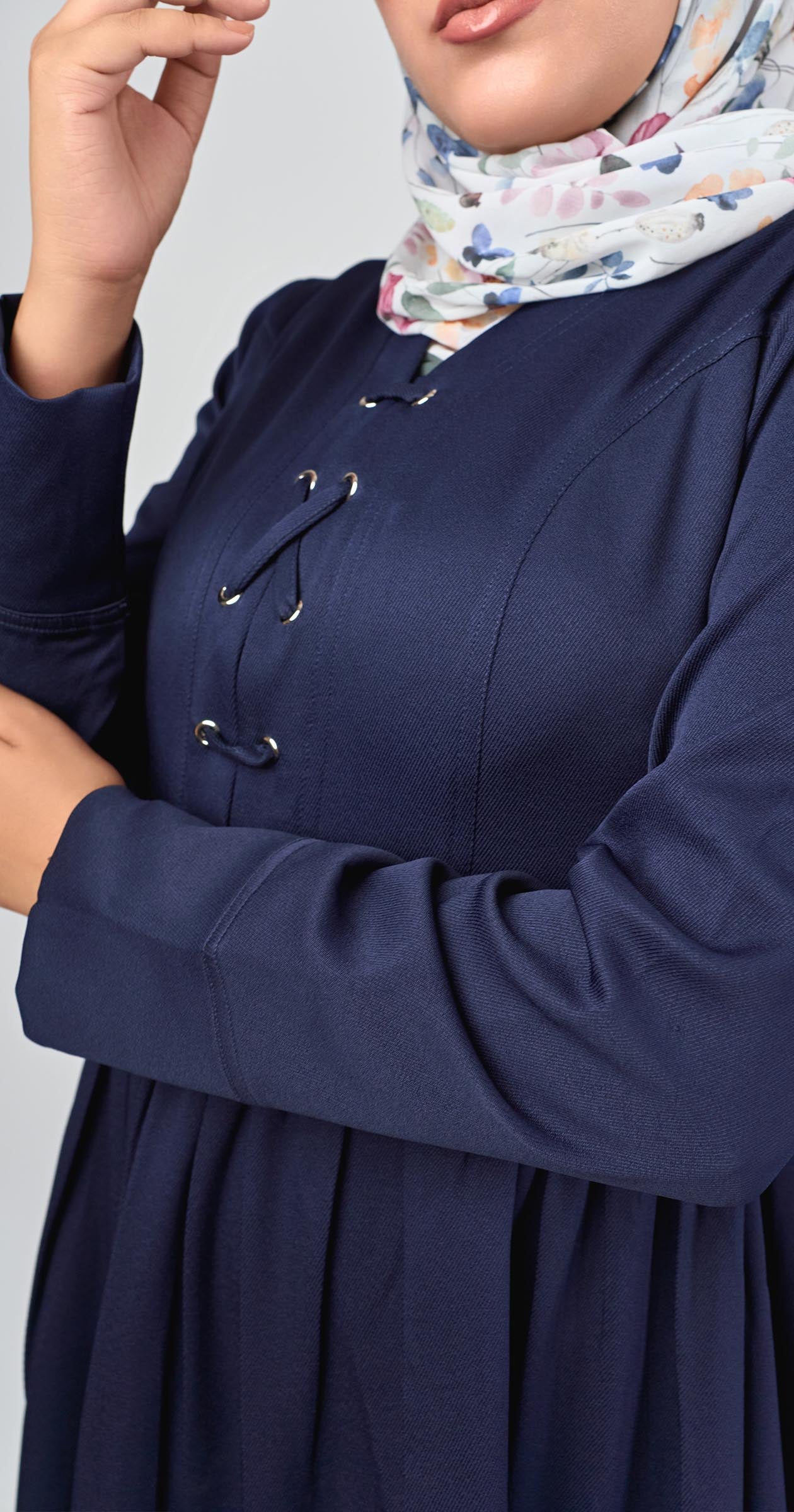 Sophia Modest Dress-Blue