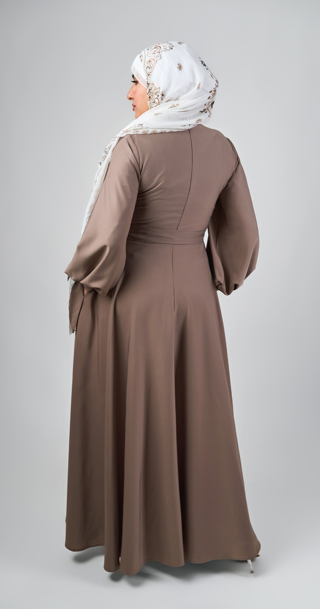 Amara Bloom Flare Dress -Café
