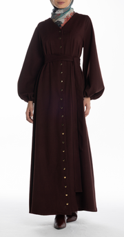 Farida Dress [Maroon]