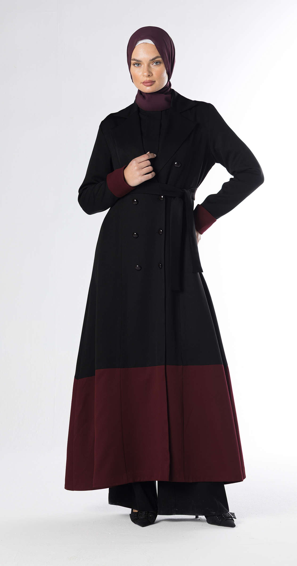 Wind Trench-style Abaya