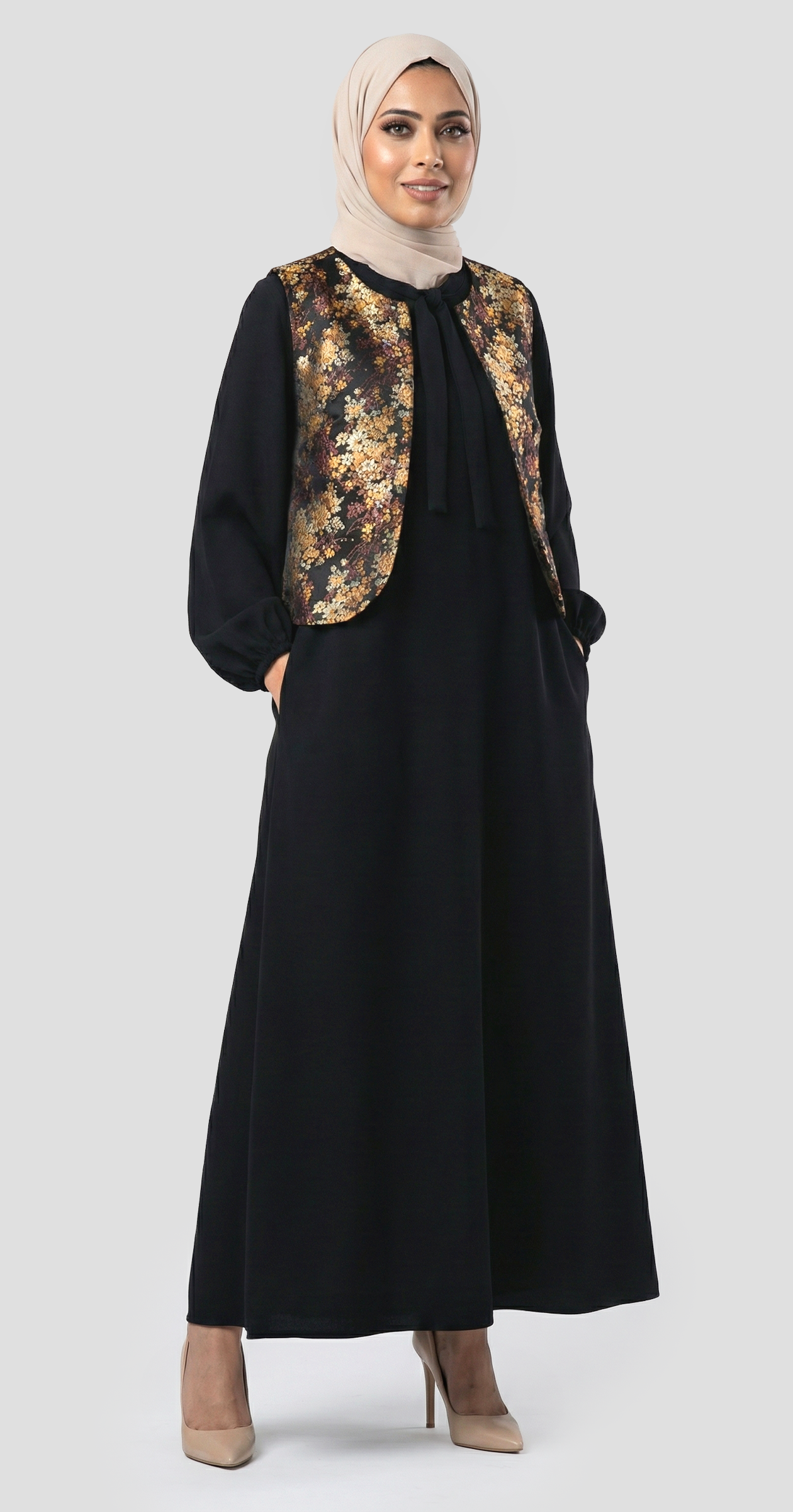 Tatolia Dress (Sleeveless Dress+Vest)