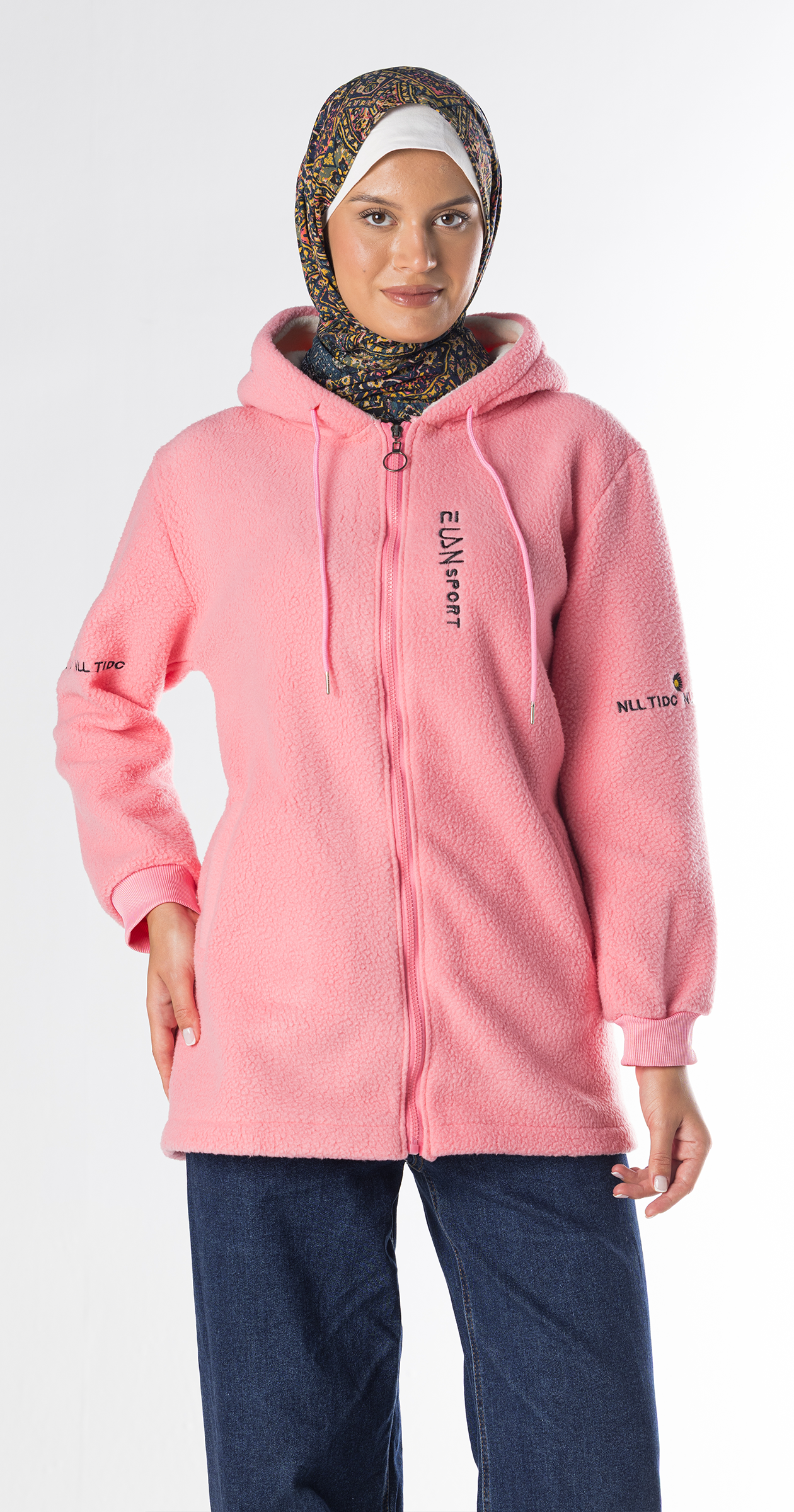 Zip-Up Sherpa Hoodie