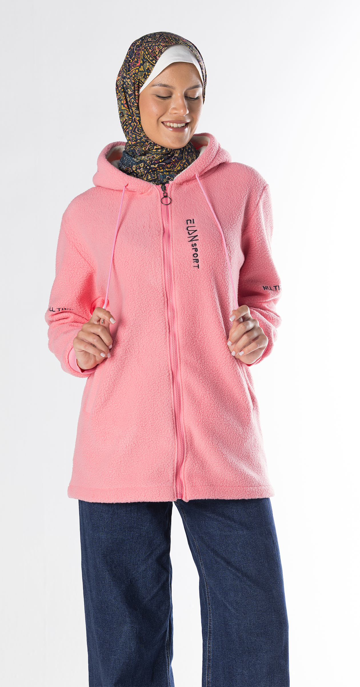 Zip-Up Sherpa Hoodie