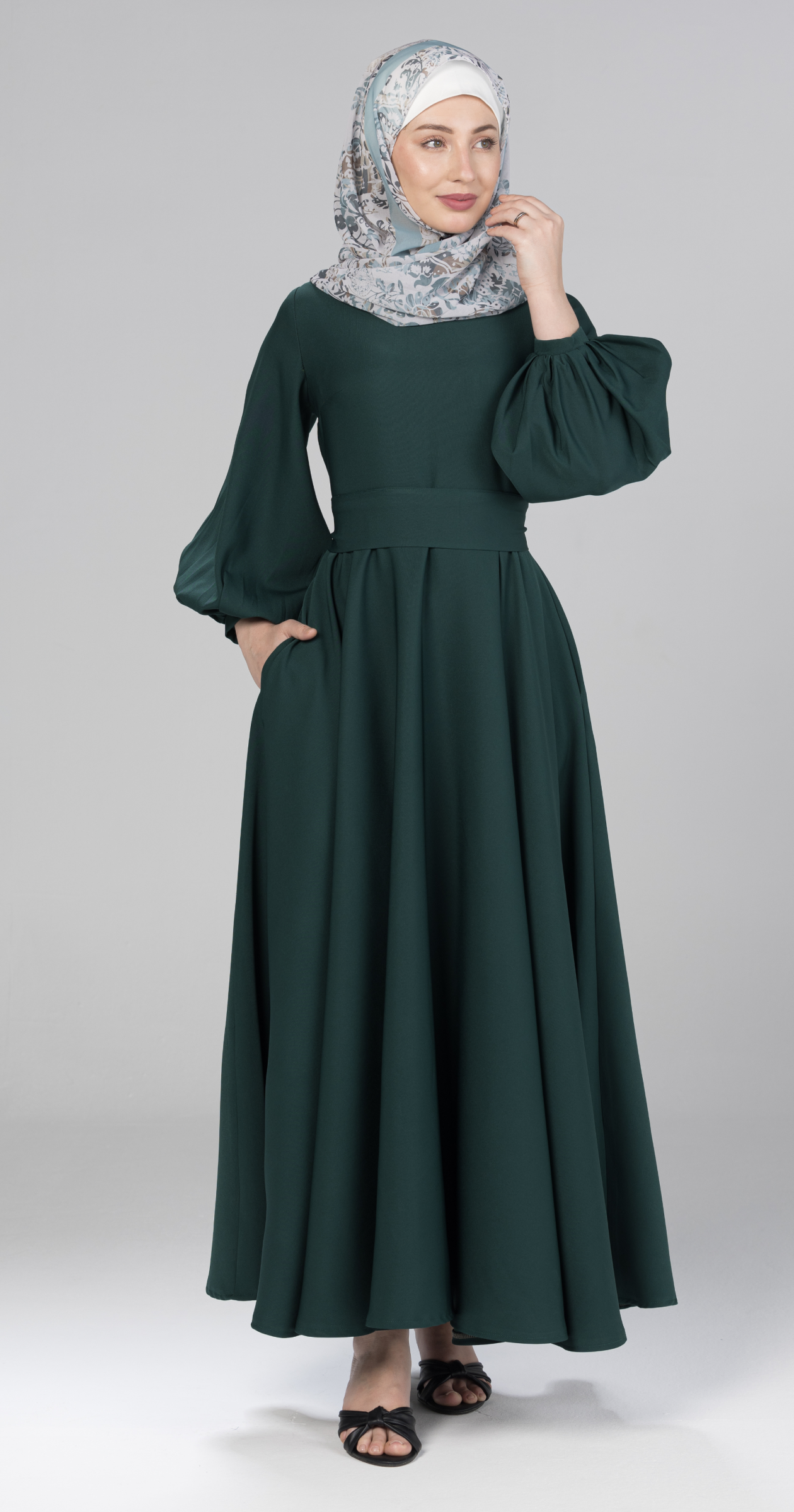 Master Piece/Bishop Sleeve Flare Dress