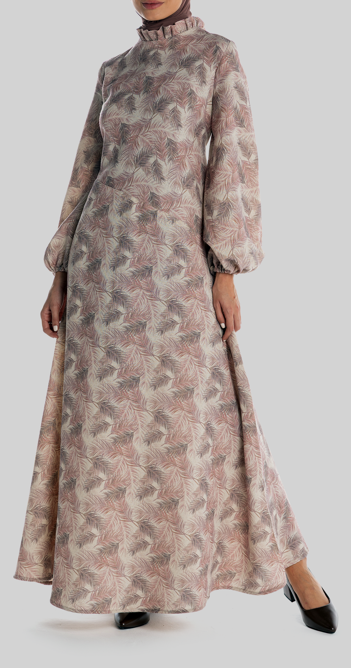 Ruqayya Dress [Pink Feathers]