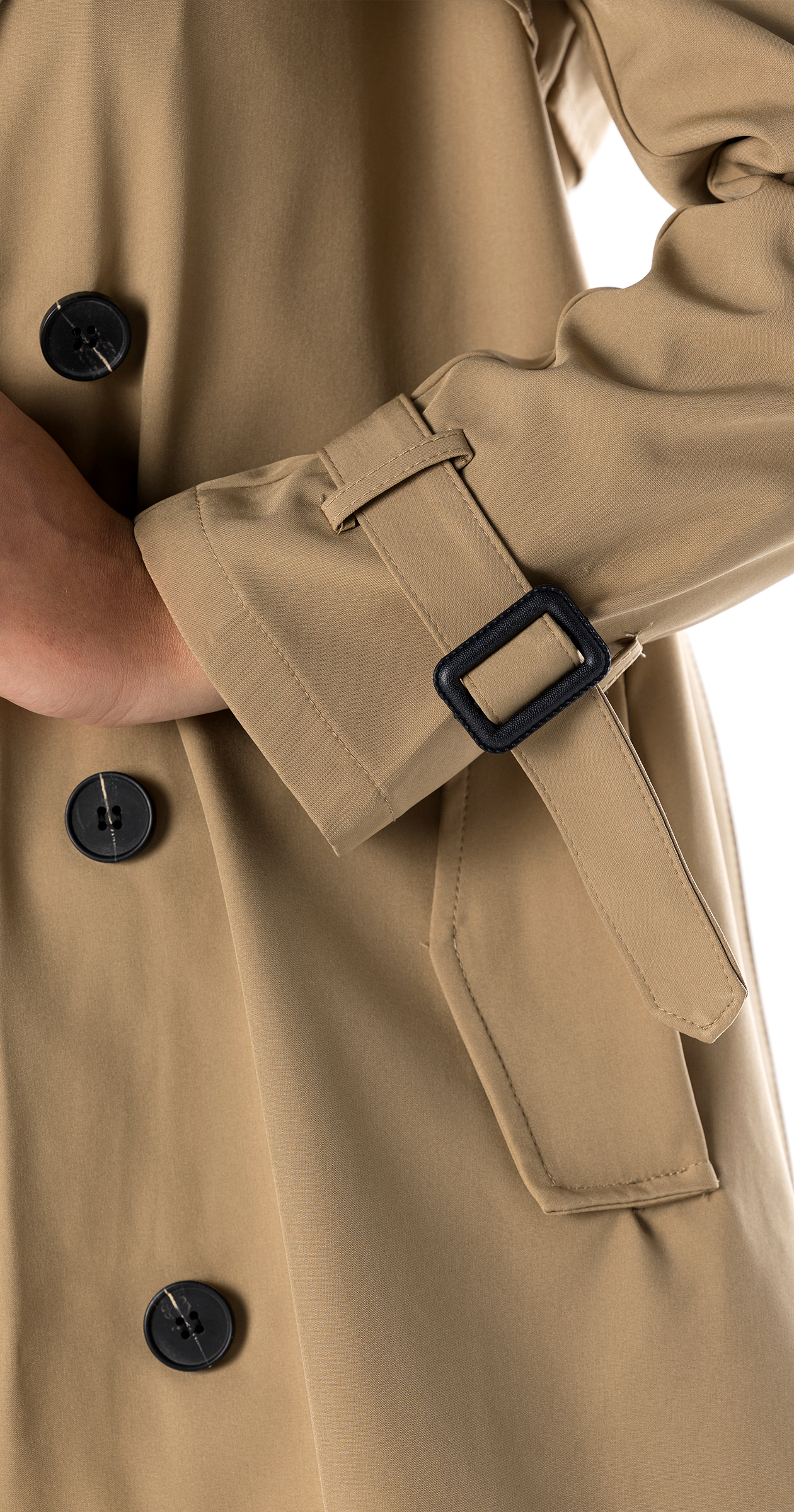 [Beige Sahara Mist] British Vintage Trench Coat، Korean Version