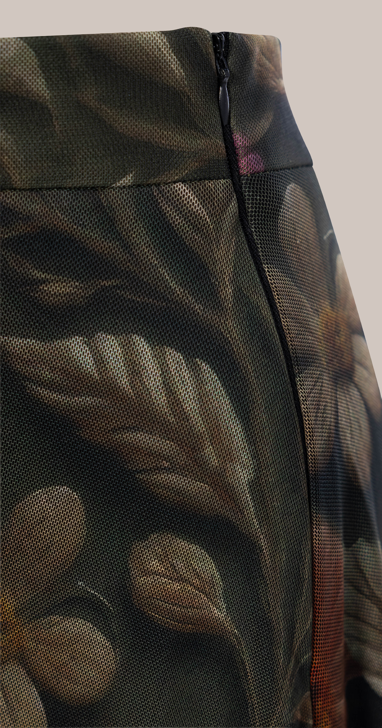 Flowers Flare Skirt  (Tulle Fabric)