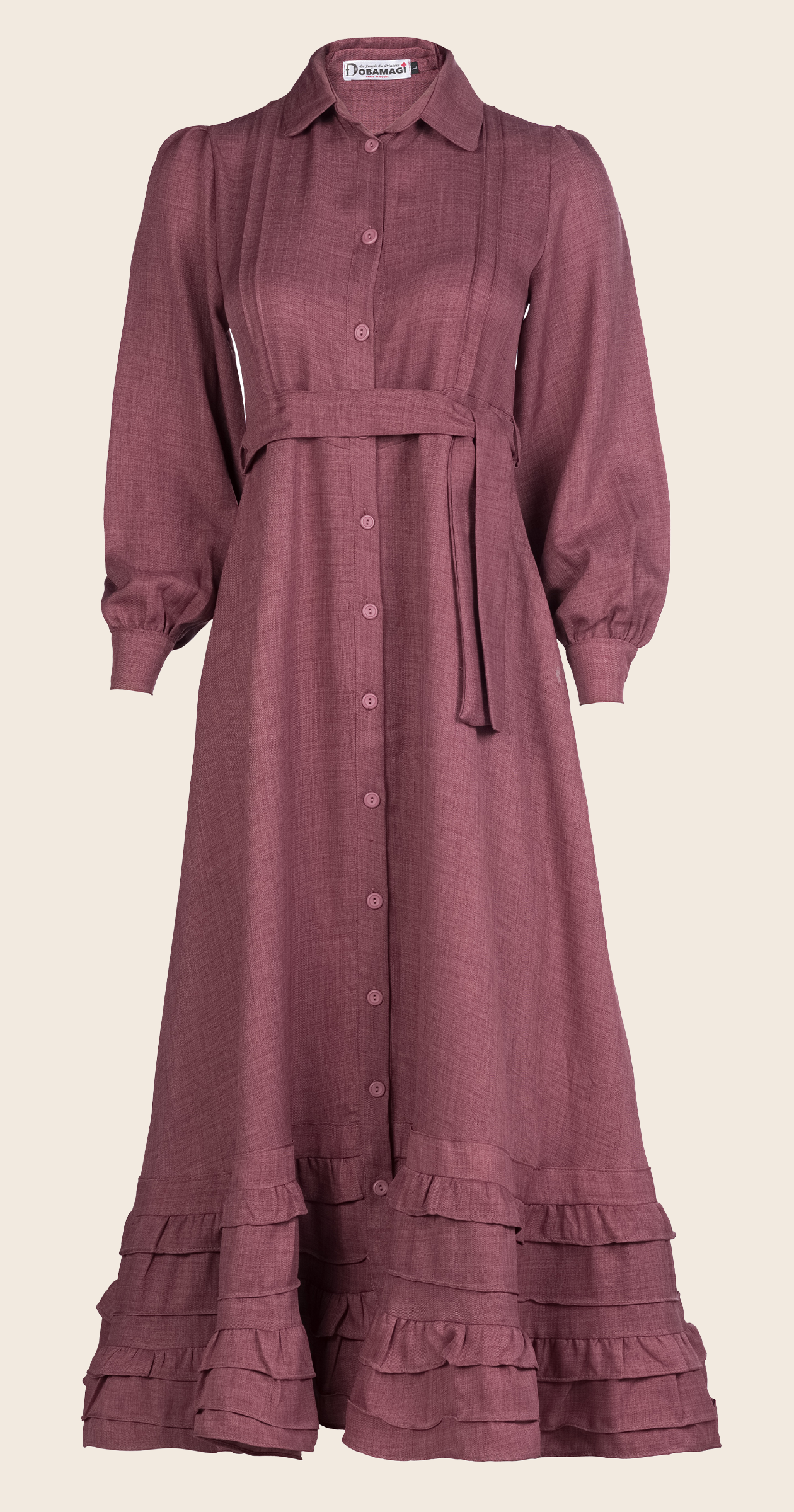 Samara dress with ruffles