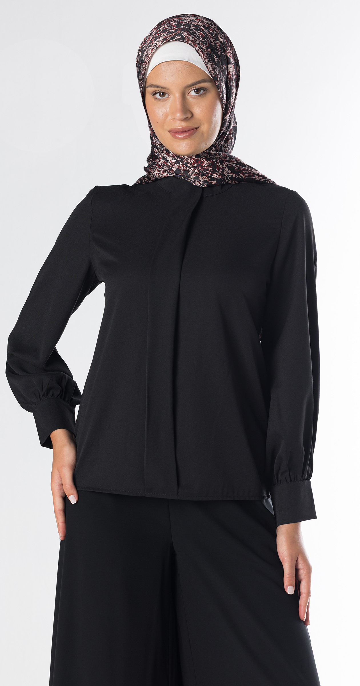 Noa Crepe Blouse/Black