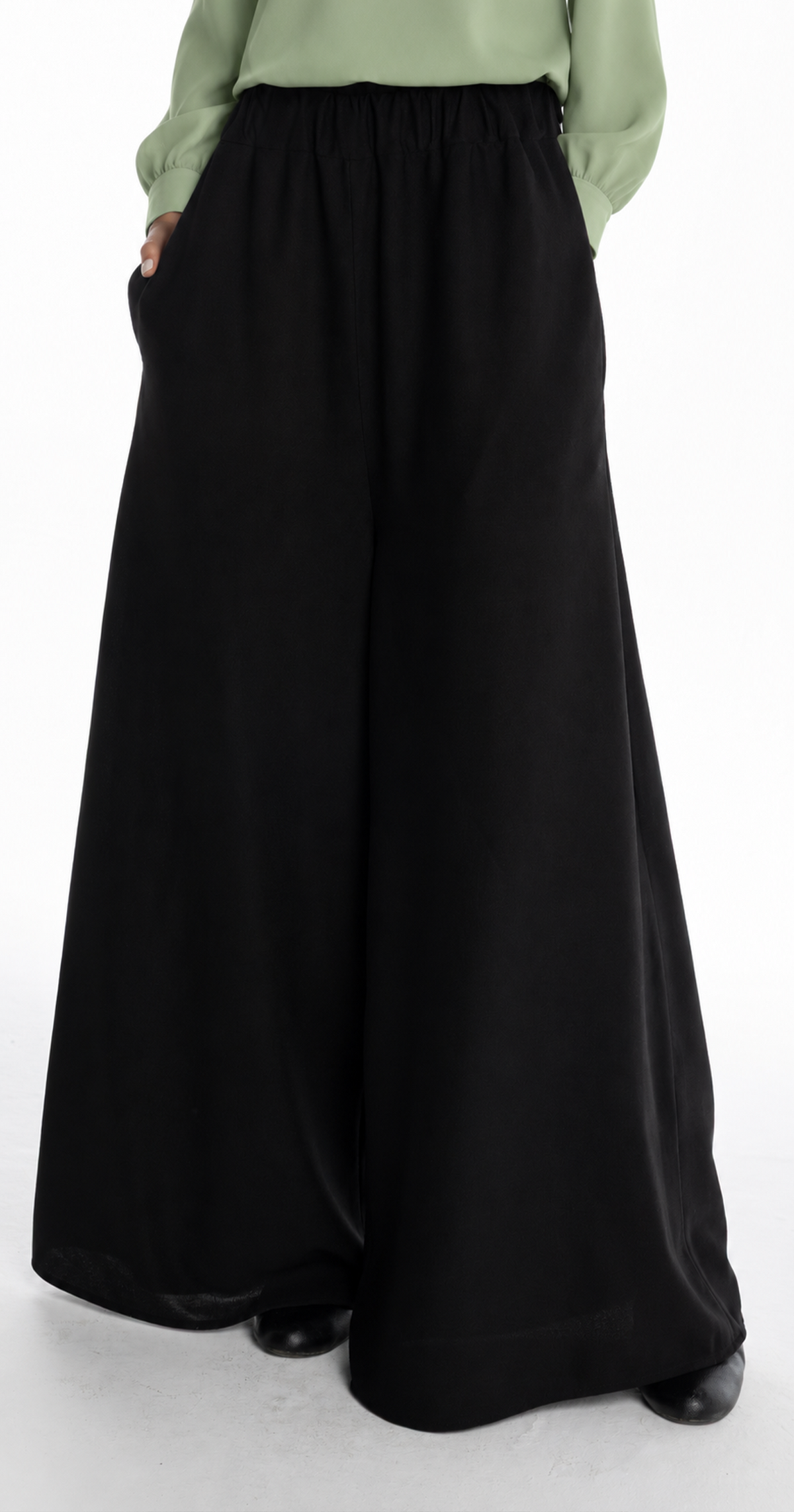 Sandra Palazzo Pants [Black]