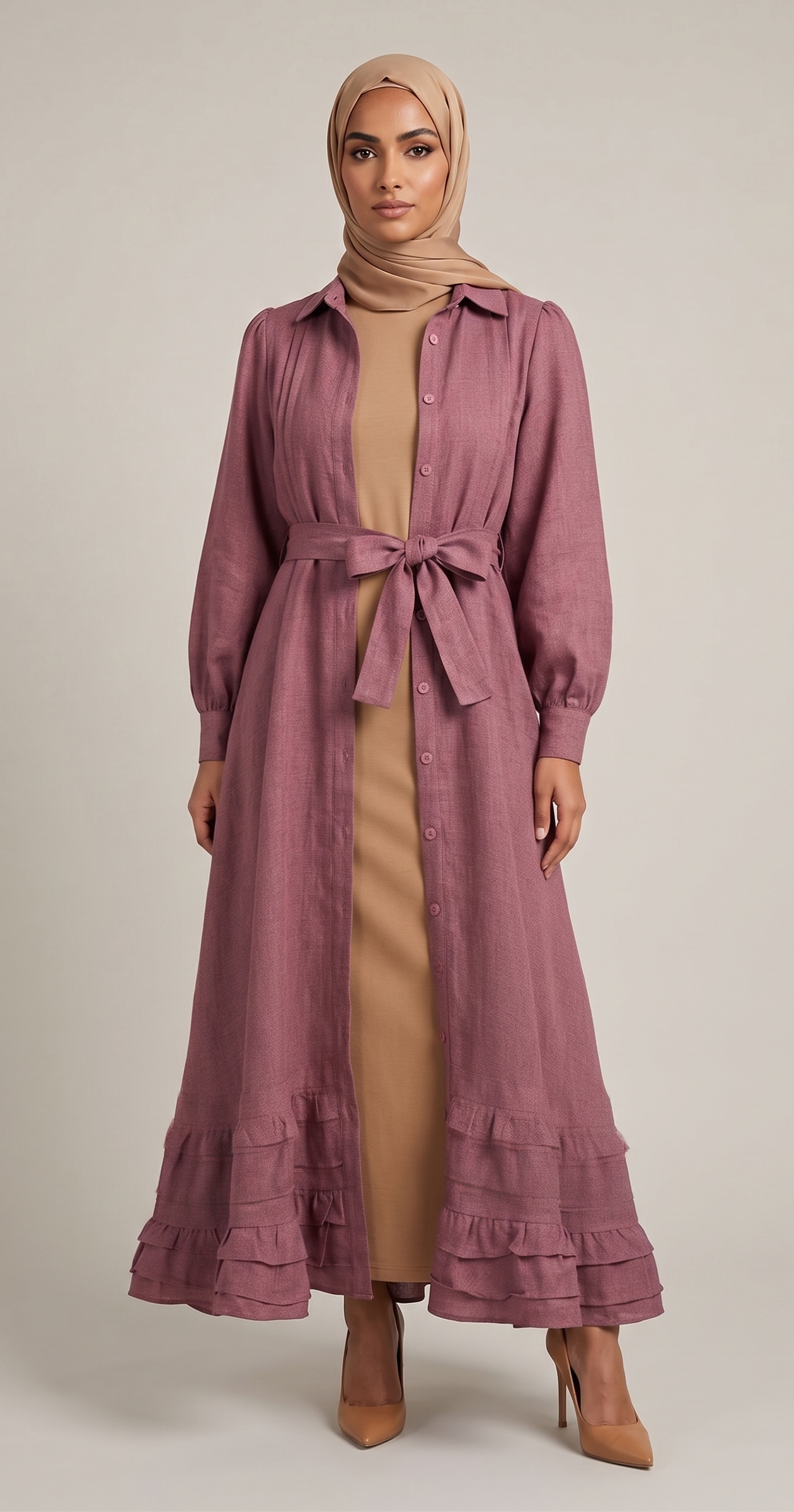 Samara dress with ruffles