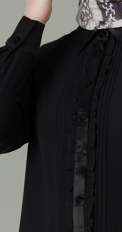 Crepe Black Blouse