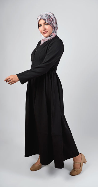 Sophia Modest Dress-Black