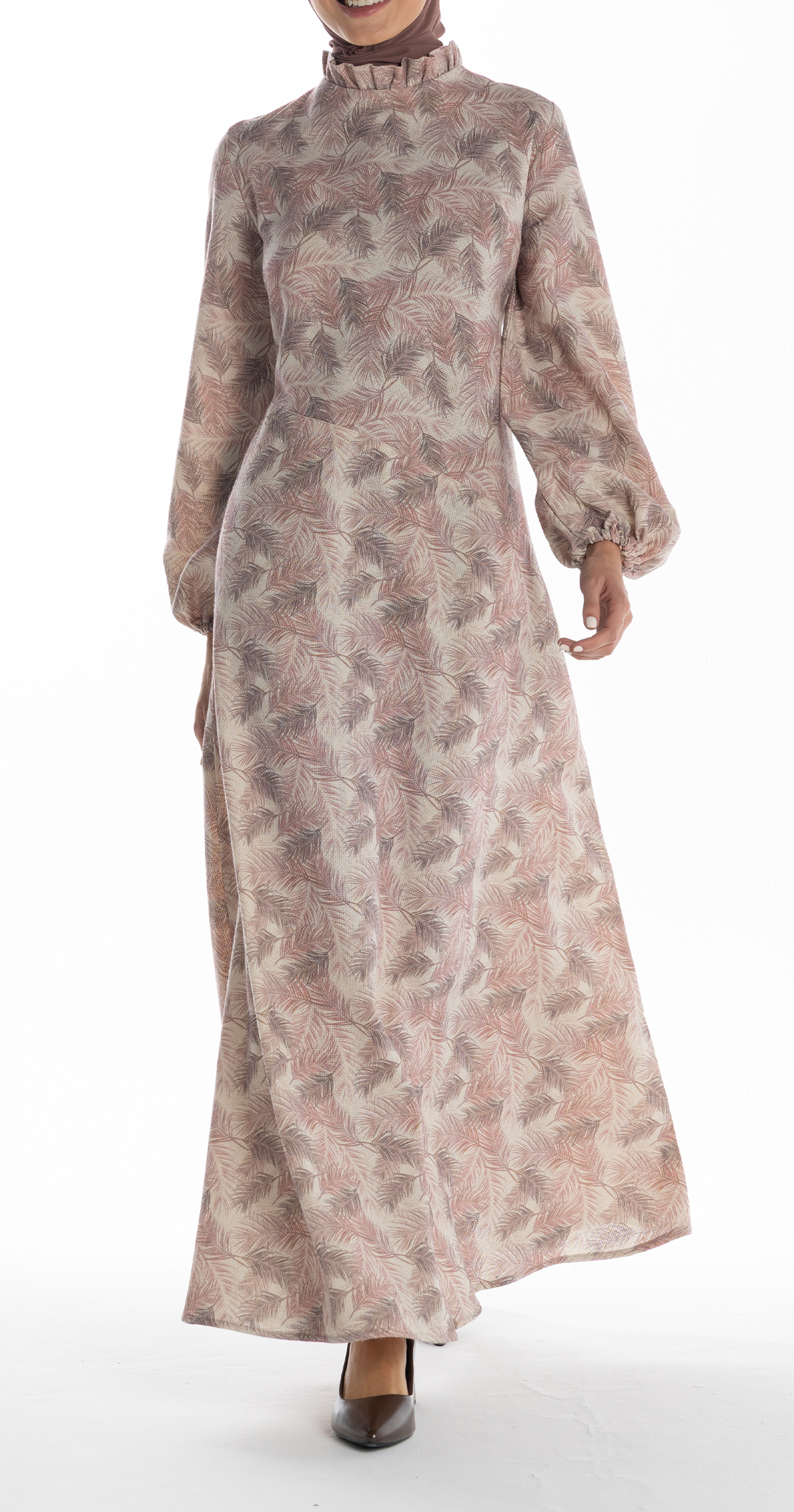 Ruqayya Dress [Pink Feathers]