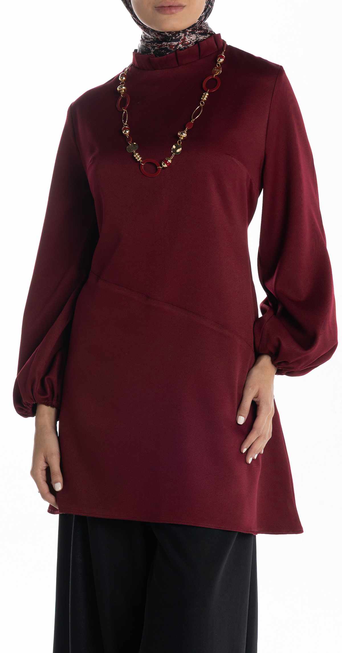 Bosy Blouse [Maroon]