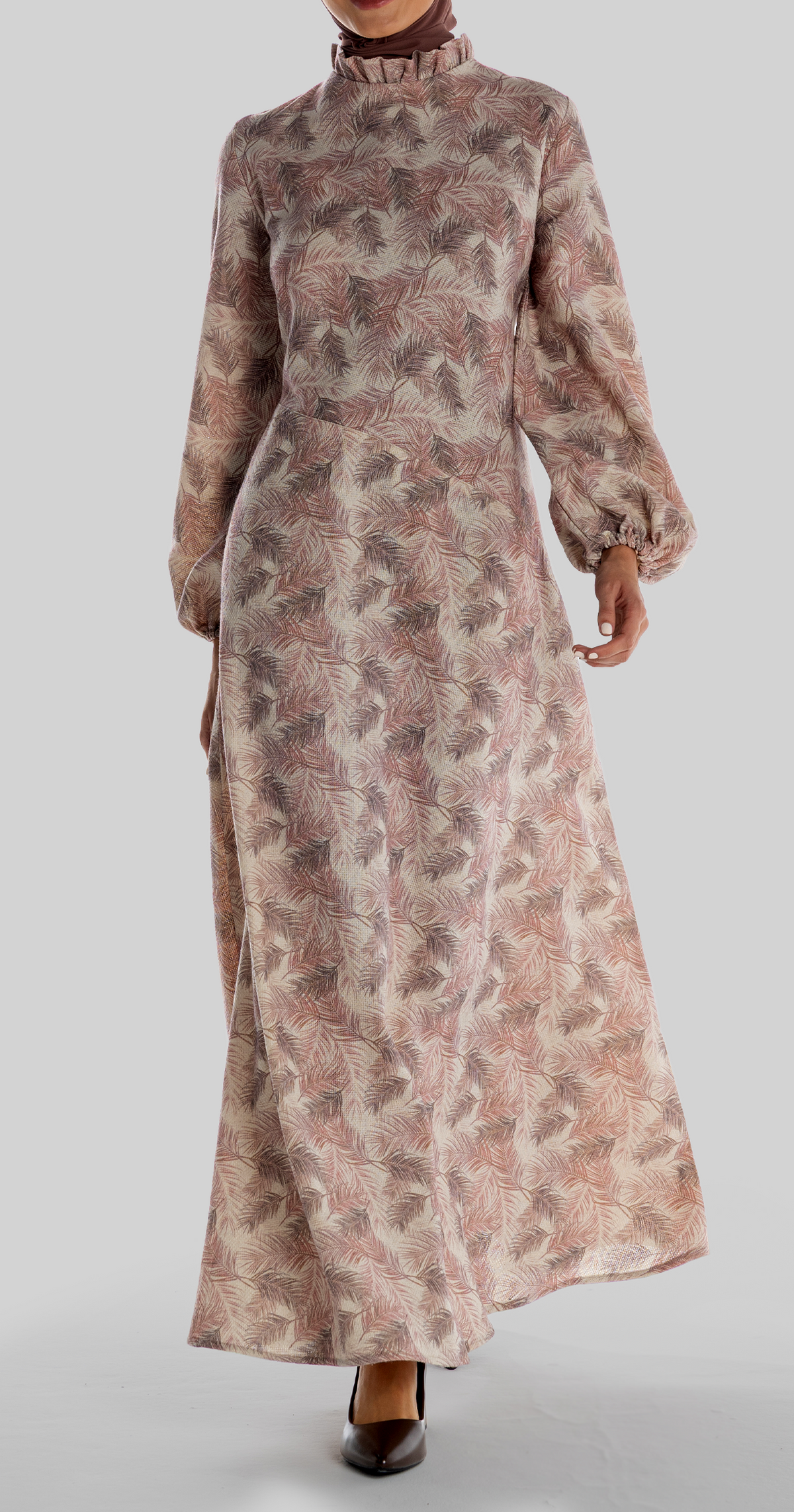 Ruqayya Dress [Pink Feathers]