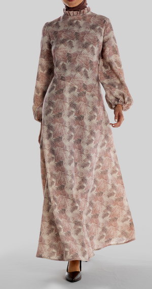Ruqayya Dress [Pink Feathers]