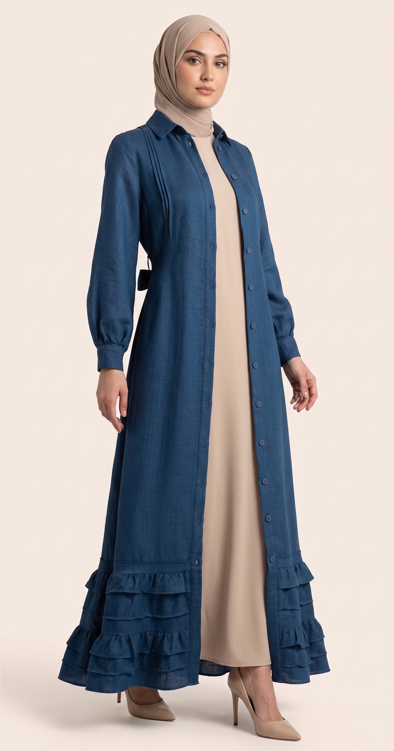 Samara dress with ruffles