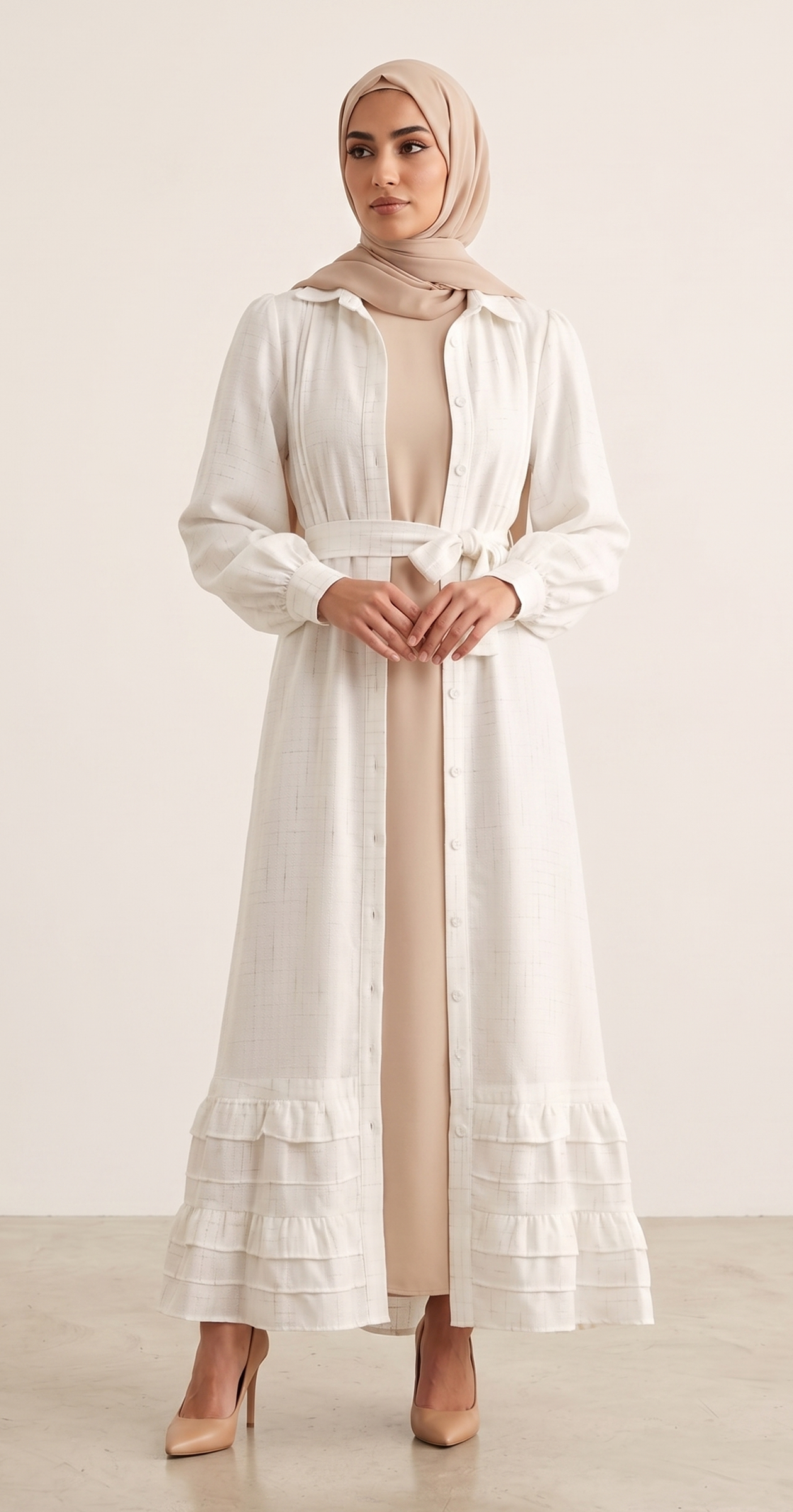 Samara dress with ruffles