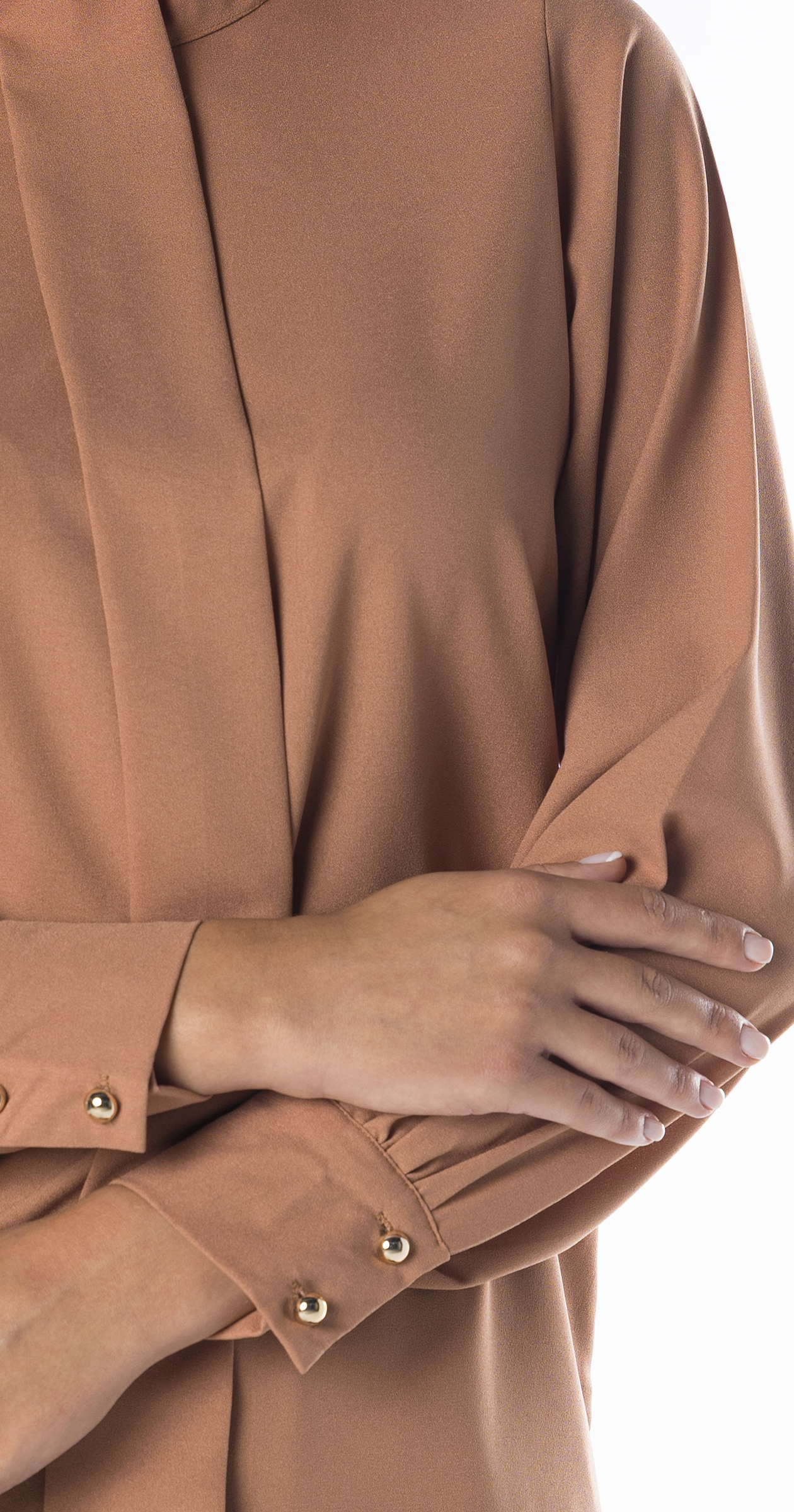Noa Crepe Blouse/Camel