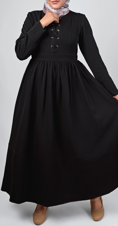 Sophia Modest Dress [Black]