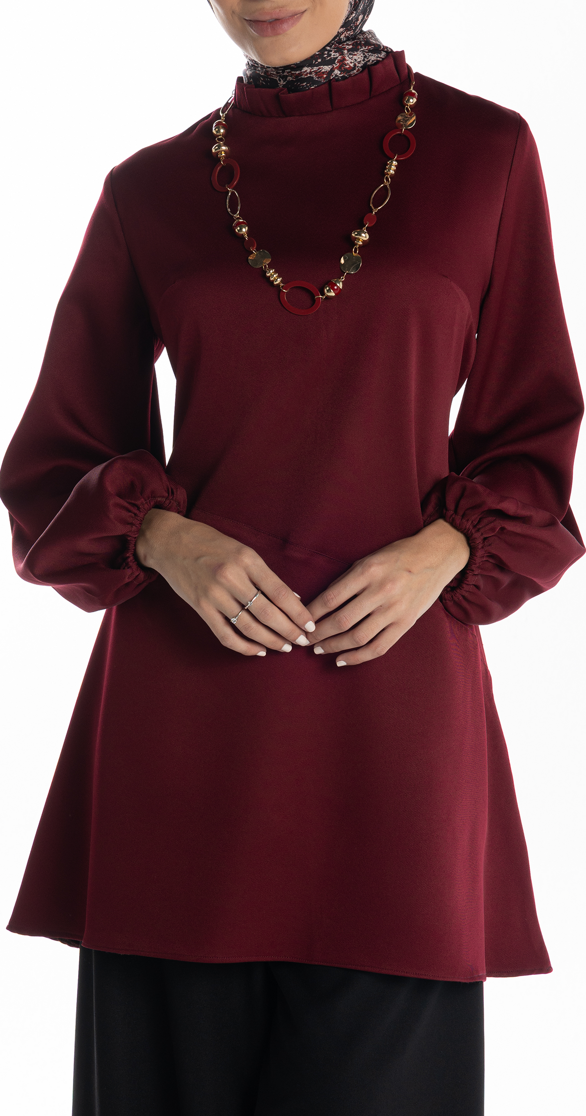 Bosy Blouse [Maroon]