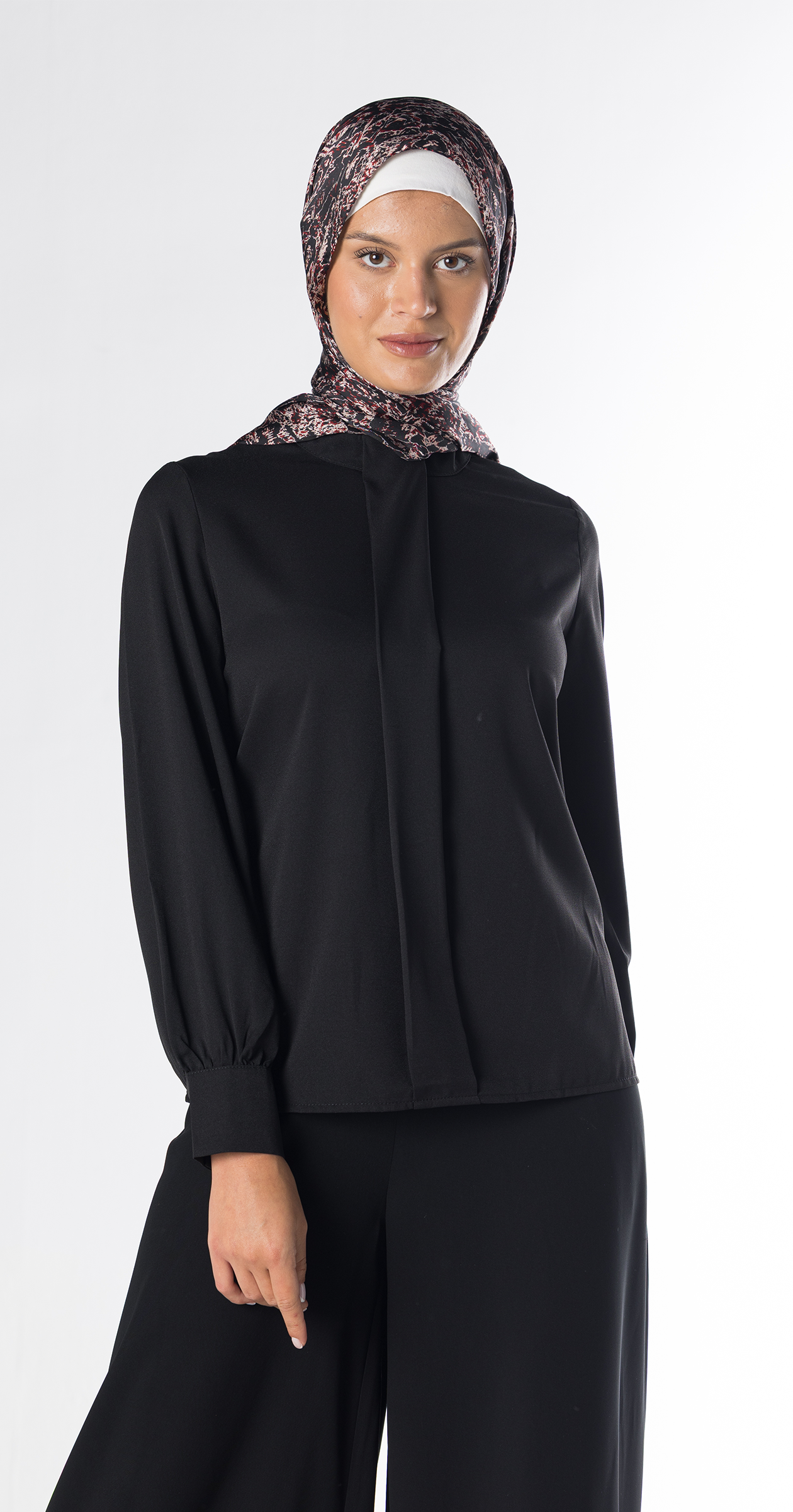 Noa Crepe Blouse/Black