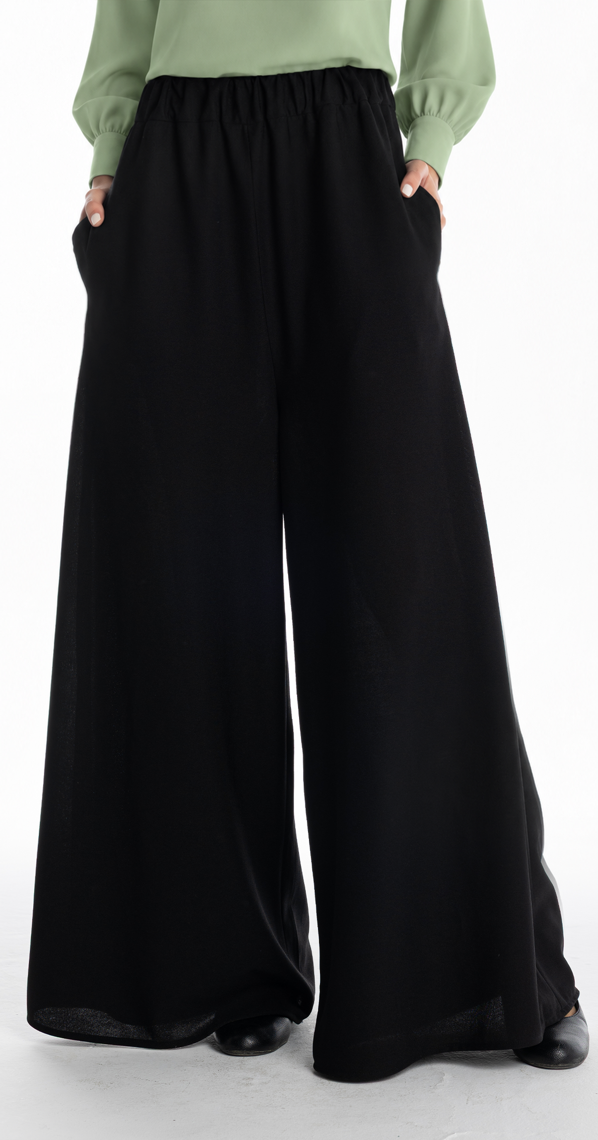 Sandra Palazzo Pants [Black]