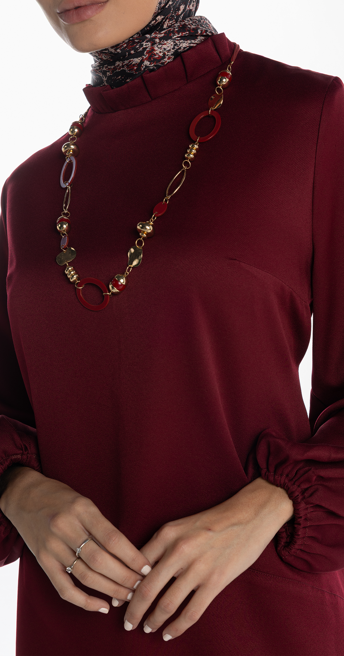 Bosy Blouse [Maroon]