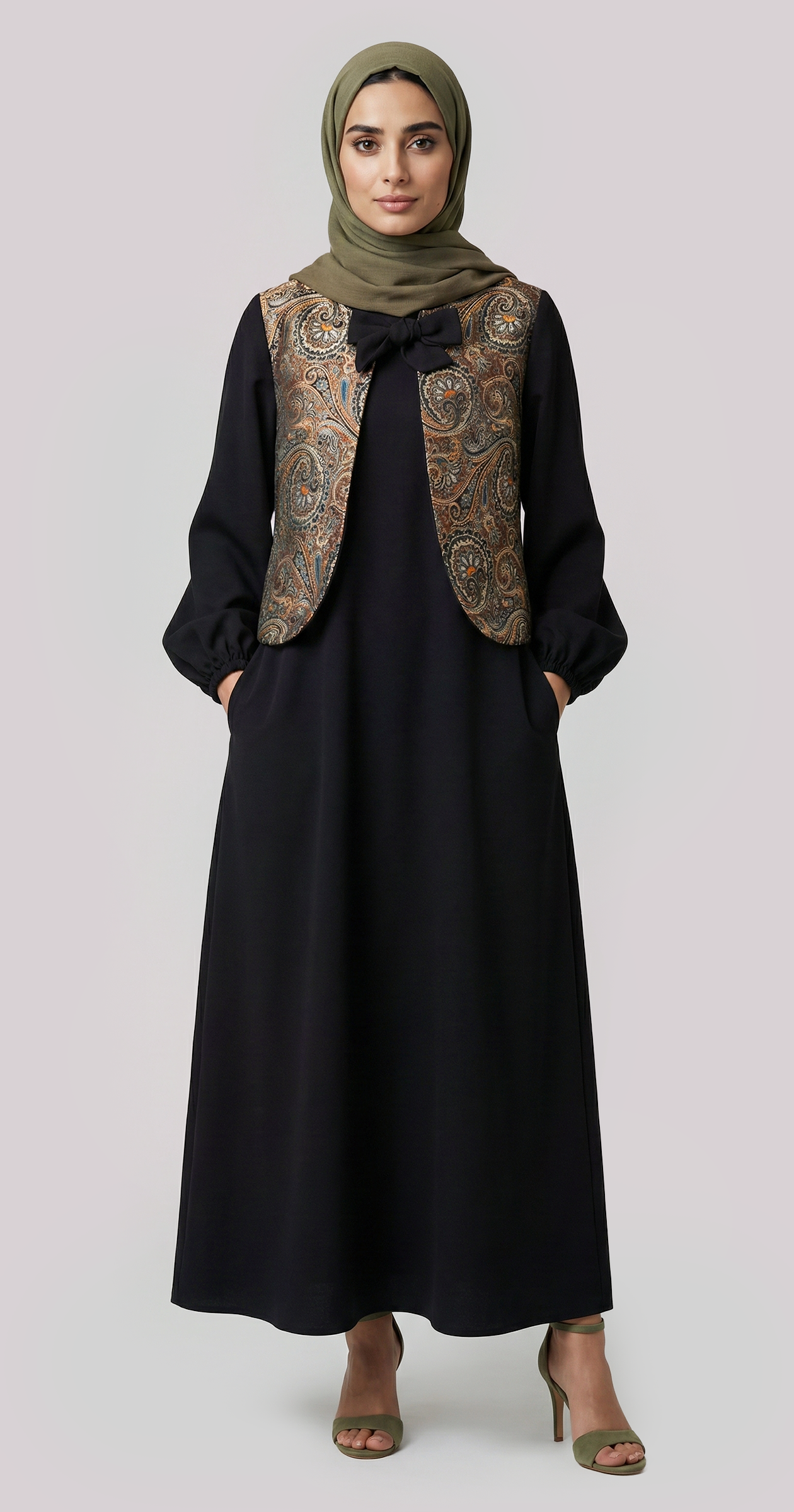 Tatolia Dress (Sleeveless Dress+Vest)