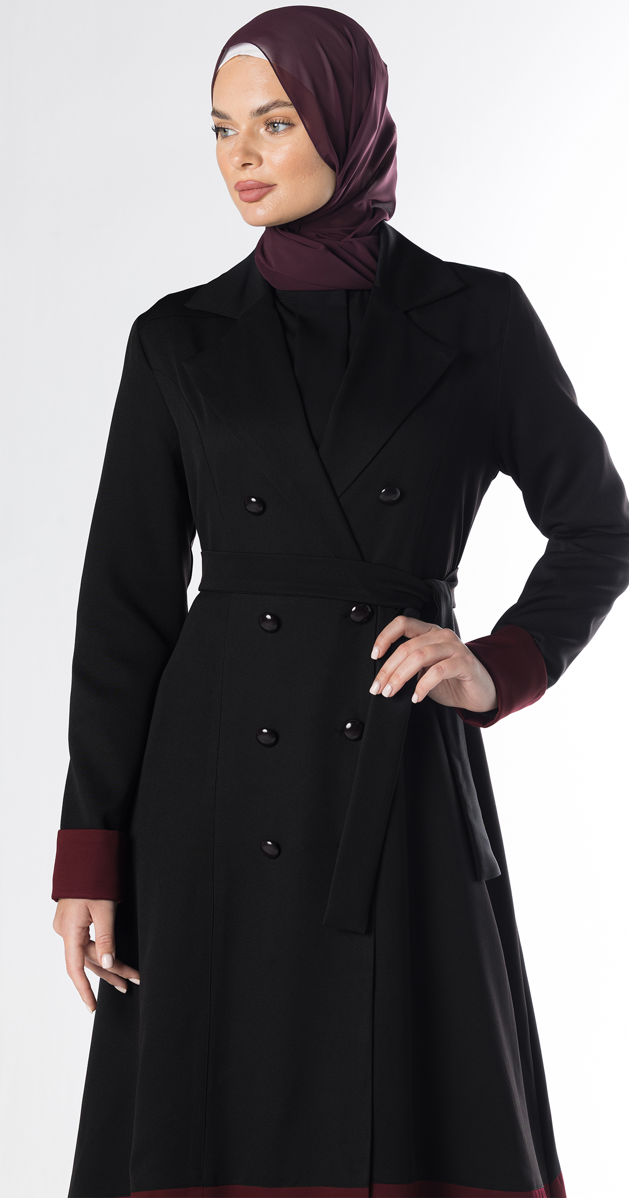 Wind Trench-style Abaya