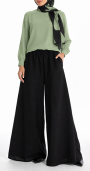 Sandra Palazzo Pants [Black]
