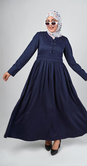 Sophia Modest Dress-Blue