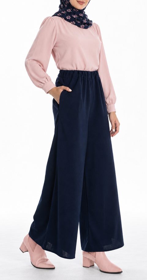 Sandra Palazzo Pants [Blue]