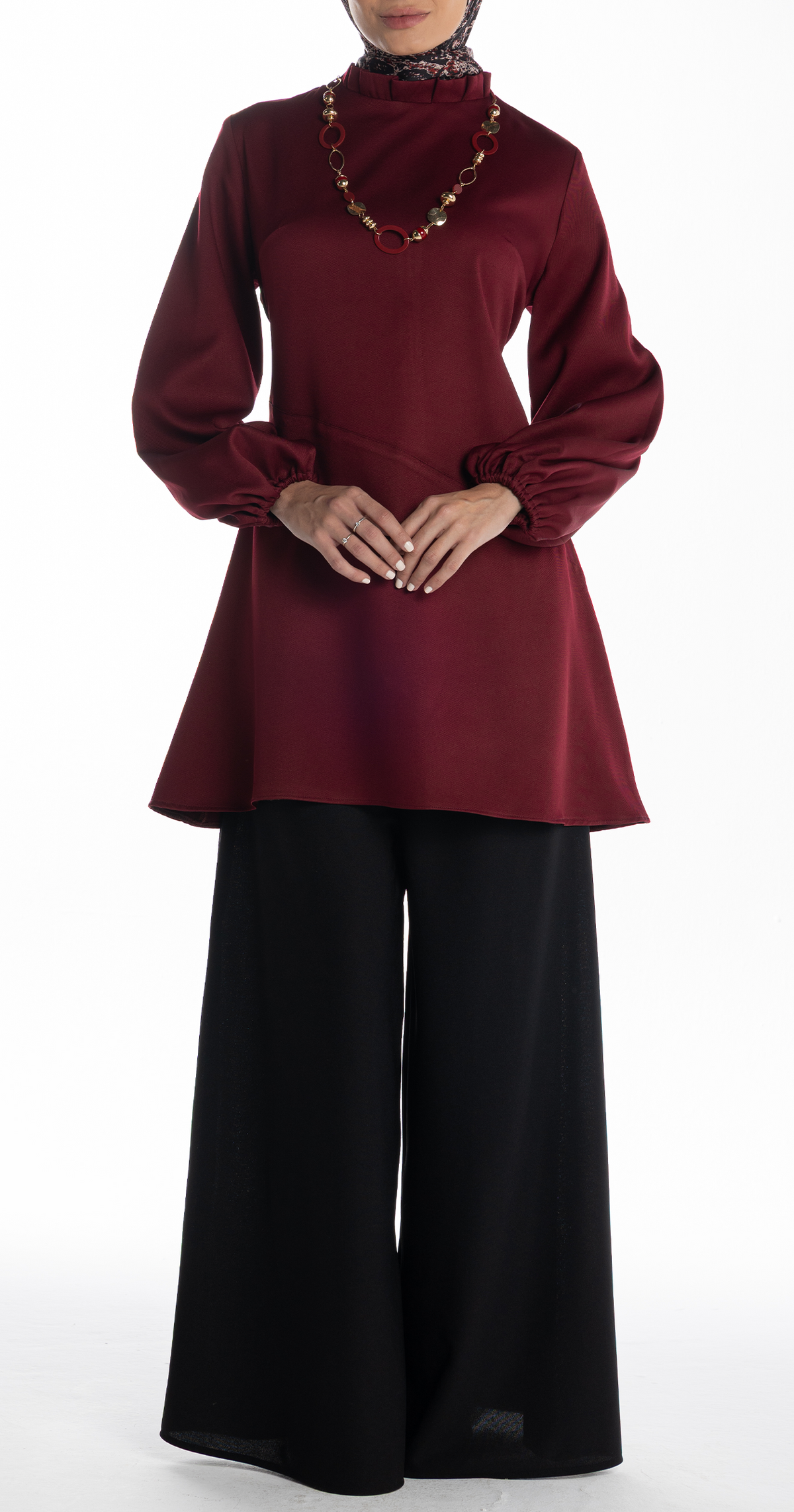 Bosy Blouse [Maroon]