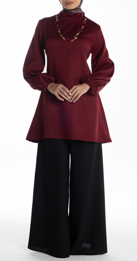 Bosy Blouse [Maroon]