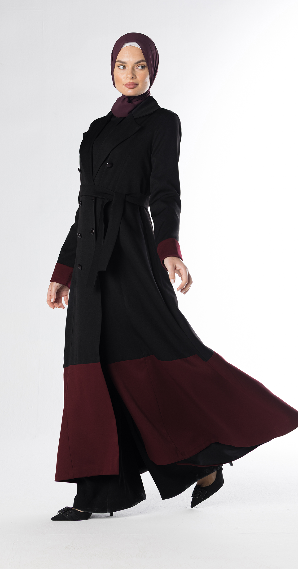 Wind Trench-style Abaya